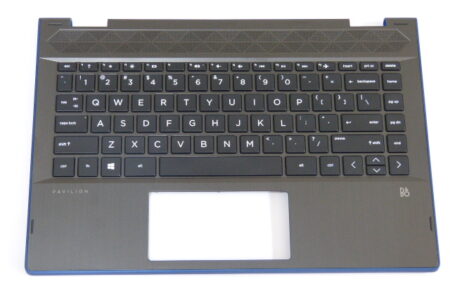 TECLADO HP PAVILION X360 14 CD NEGRO INGLES CON PALMREST NEGRO BORDES