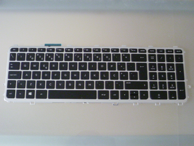 TECLADO HP ENVY 15 J 17 J M6 N NEGRO MARCO PLATEADO INGLES