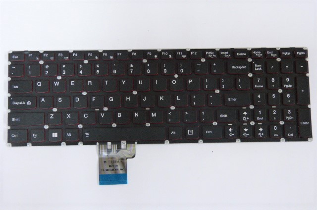 Teclado Lenovo Ideapad Y Y Y Y Y Negro Bordes Rojos