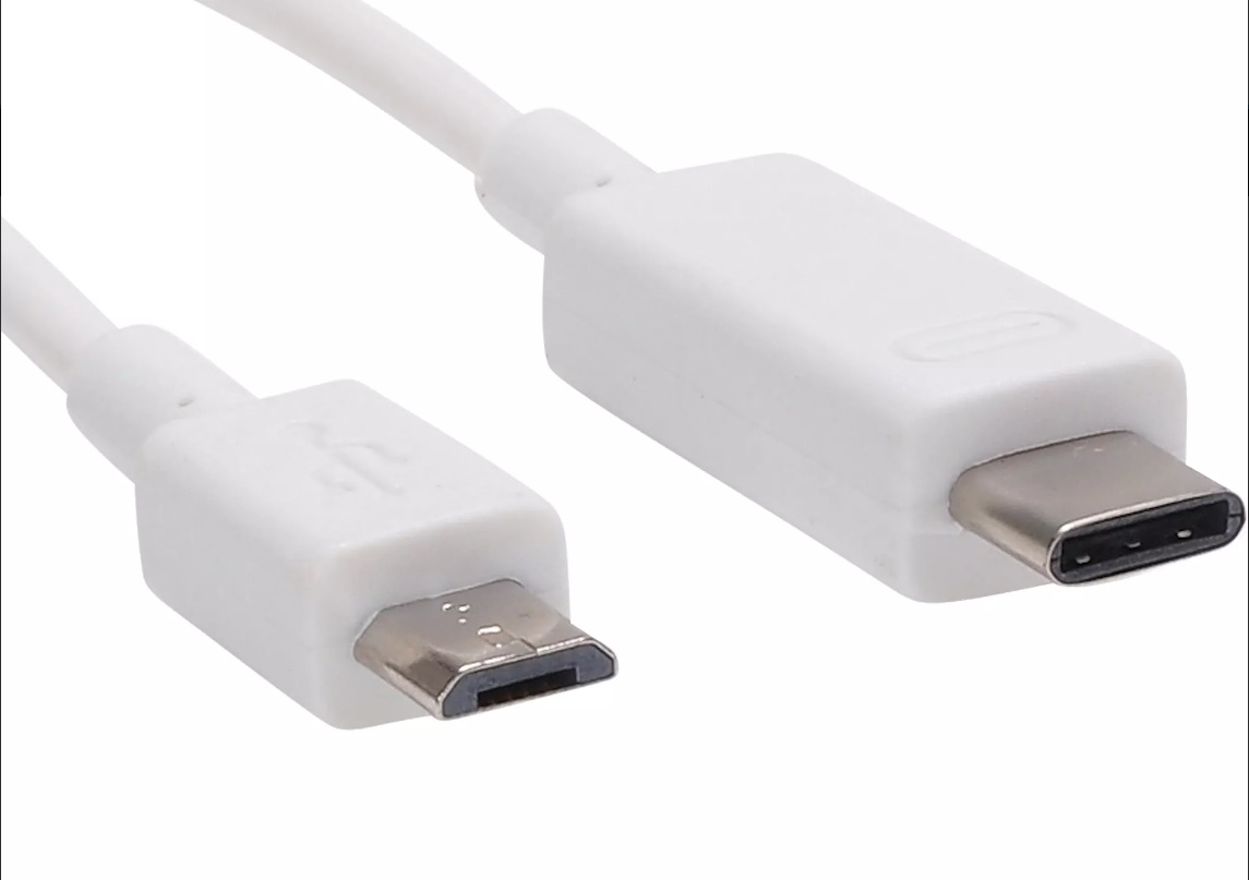 CABLE USB-C A MICRO USB BLANCO GENERICO. – Soluciones Portátiles