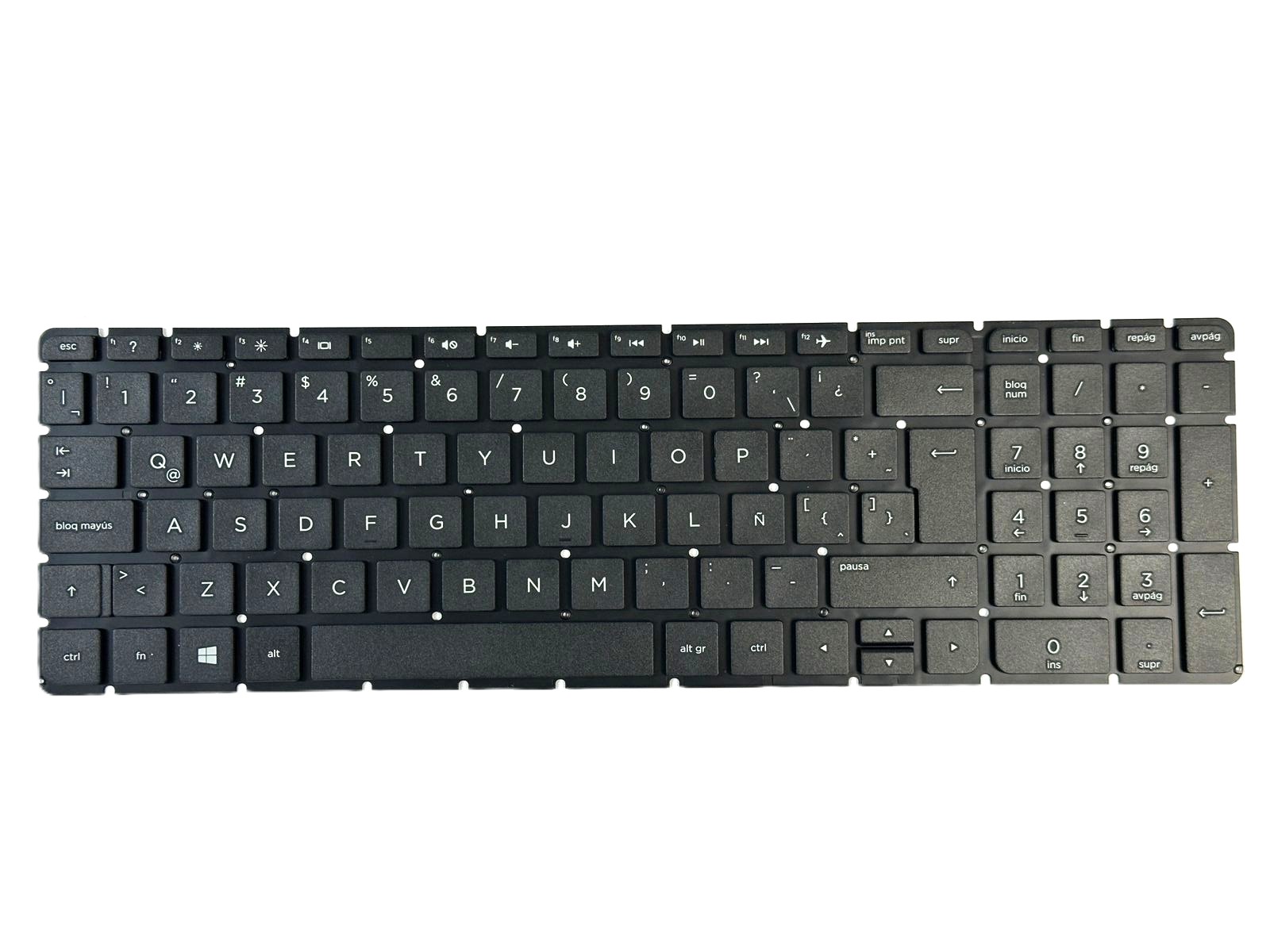 TECLADO PARA PORTATIL HP 15 G537ur K6C79EA EN ESPAÑOL BLANCO CON MARCO T498 - Foto 2