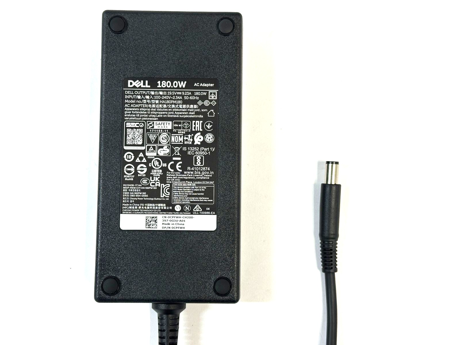 Spektra Cargador Alternativo Para Notebook Gamer Dell, 180W 19.5V, 9