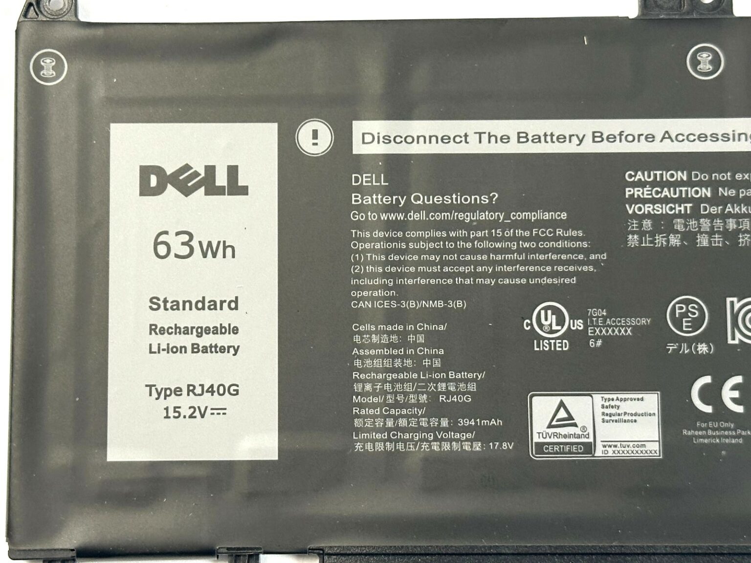 Nuovo Originale DELL LATITUDE 5420 5520 Batteria 4-CELL 63WH - Foto 9