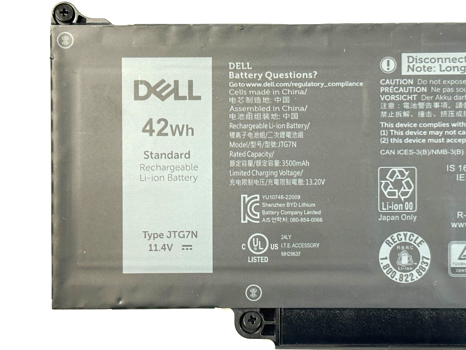 K KYUER 42Wh JTG7N Batterie Pour Dell Latitude 5340 5350 5440 5450 5540
